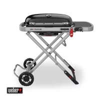Газовый гриль WEBER Traveler, 1 горелка, 3,8кВт, складные ножки, черный