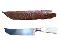 Нож Узбекский "Пчак белый рог" в чехле 