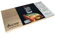 Ольховая дощечка для копчения рыбы и мяса 40х15х1.5см "Готовим на огне"