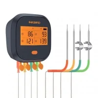 Термометр INKBIRD IBBQ-4T зарядка USB 2000мАч. (Wi-Fi + Bluetooth + 4 щупа)