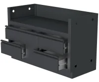 Тумба-основание гриля BIG-38 c 5-ю выдвижными ящиками