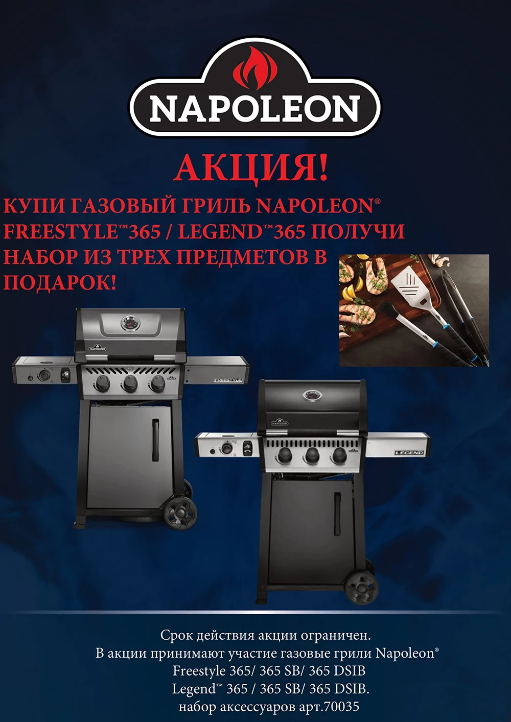 Новогодняя акция на газовые грили NAPOLEON!