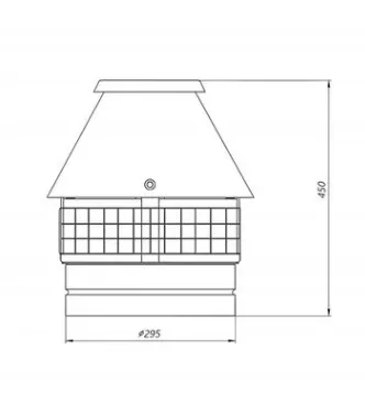 Дымосос для трубы дымохода 300мм