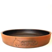 Кеци (керамическая сковорода)  большая 28см. "Готовим на огне"