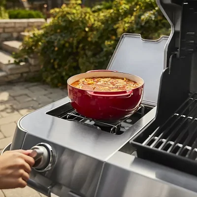 Газовый гриль WEBER Summit FS38 S с вертелом и конфоркой (нерж. сталь)