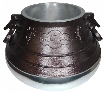 Афганский казан двухцветный с ручками, алюминиевый, 20л.
