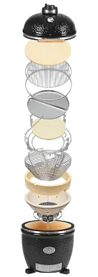 Керамический гриль MONOLITH LeChef  PRO 2.0 Black Solo