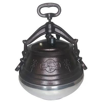 Афганский казан двухцветный с ручками, алюминиевый, 10л.