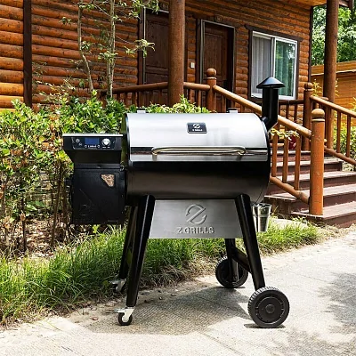 Пеллетный гриль Z GRILLS 700 WiFi, крышка из нерж. стали