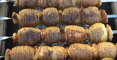 Шашлык из картошки (видео)