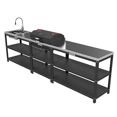 Стол-Гриль с решёткой из нерж. стали GRILLVER, 71x50x105см