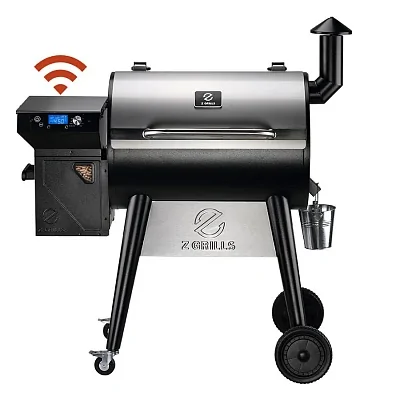 Пеллетный гриль Z GRILLS 700 WiFi, крышка из нерж. стали