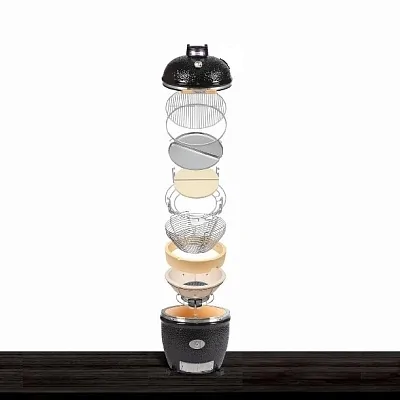 Керамический гриль MONOLITH Avantgarde LeChef Black