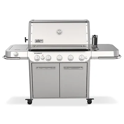 Газовый гриль WEBER Summit FS38 S с вертелом и конфоркой (нерж. сталь)