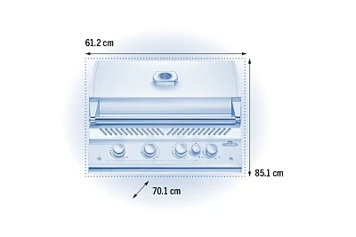Встраиваемый газовый гриль NAPOLEON Big-32 с вертелом