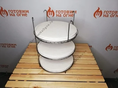 Этажерка с бортиками 3-х ярусная, Большая