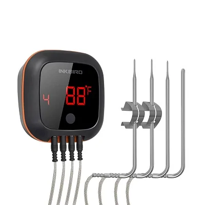 Термометр INKBIRD IBT-4XS зарядка USB 1000мАч. (Bluetooth + 4 щупа)