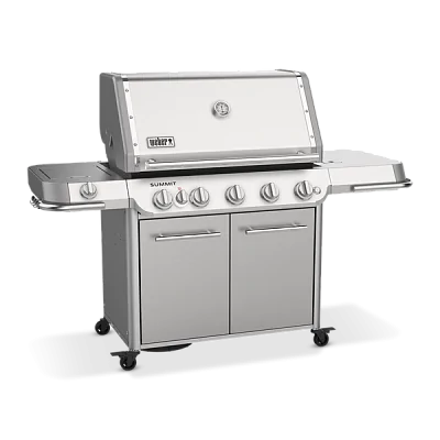 Газовый гриль WEBER Summit FS38 S с вертелом и конфоркой (нерж. сталь)