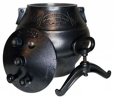 Афганский казан черный, алюминиевый, 15л.
