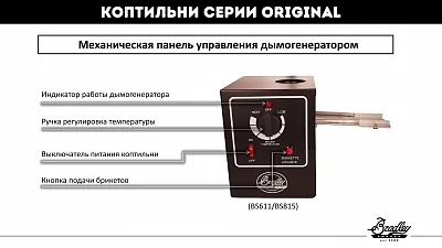 Электрическая коптильня BRADLEY ORIGINAL SMOKER (4 полки) с мех. управлением