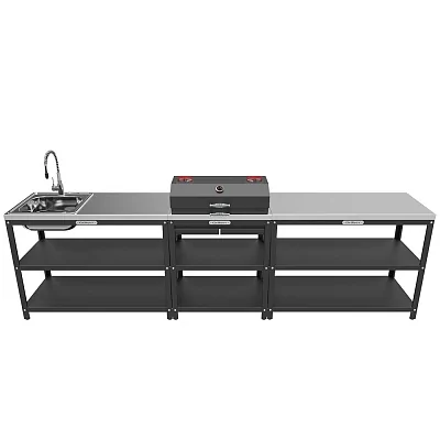 Стол-Гриль с решёткой из нерж. стали GRILLVER, 71x50x105см