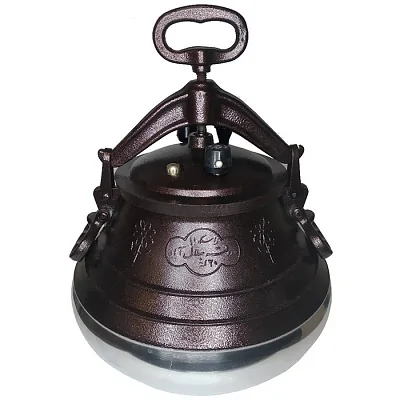 Афганский казан двухцветный с ручками, алюминиевый, 20л.