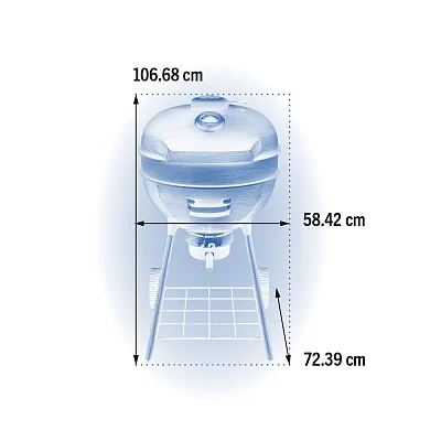 Угольный гриль NAPOLEON PRO22K-LEG-3 57 см.