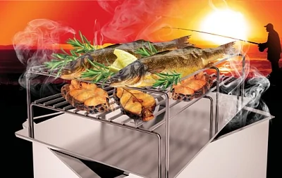 Коптильня "Smoky Simple" 390х266х164, 0.5мм, сталь