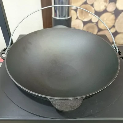 Плита стальная с 6-ю кольцами, 5мм, для печи под казан 375-490мм