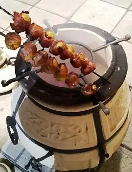 Запеченный картофель с беконом в тандыре