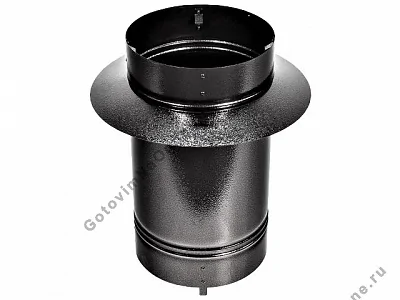 Проходной элемент оцинкованный для грилей /Suomi 90/ Fireplace/CONER/ /PREMIUM Black/, цвет черный
