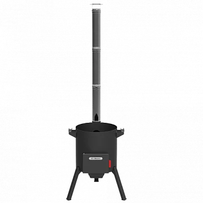 КОМПЛЕКТ: Казан 22л Гардарика с алюм. крышкой и дужкой + Печь "Берель 480К NEW"