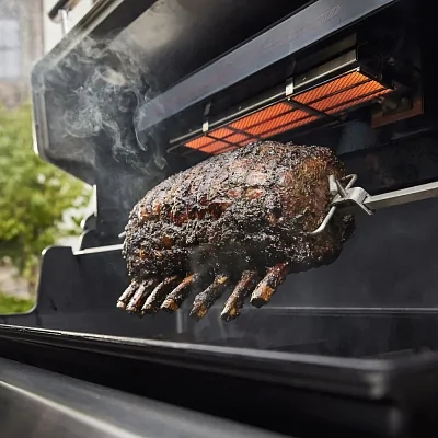 Газовый гриль WEBER Summit FS38 S с вертелом и конфоркой (нерж. сталь)