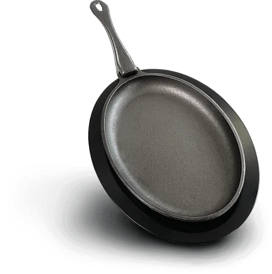 Чугунная сковорода со съемной ручкой (овальная), NAPOLEON