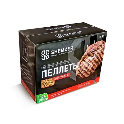 Пеллеты для гриля, дуб 100%, Shemzer, 10 кг.