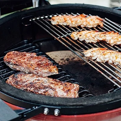 Решетка полукруглая из нерж. стали, для грилей KAMADO JOE Classic   