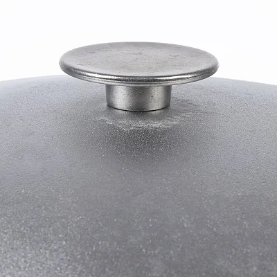 Казан чугунный 32 литра с алюминиевой крышкой и дужкой (Гардарика)