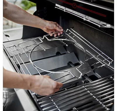 Газовый гриль WEBER Summit FS38 S с вертелом и конфоркой (нерж. сталь)