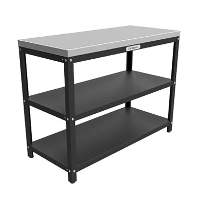 Стол металлический 112x50x85см, столешница из нерж. стали 