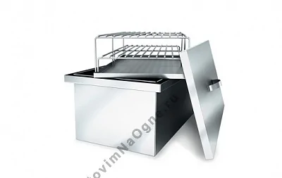 Коптильня "Smoky Sky" 480х285х220 из нерж. стали, с гидрозатвором