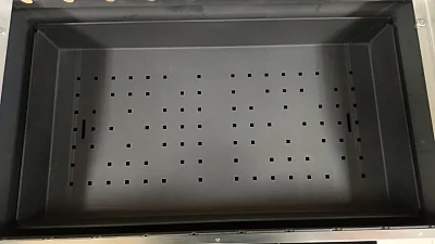 Мангал ДИОН 700 на колесах с черной крышкой, с решетками