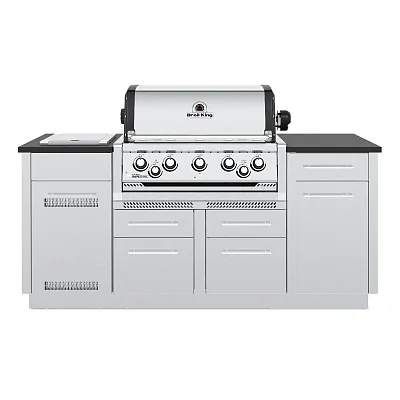 Встраиваемый газовый гриль BROIL KING Imperial S 590 c вертелом и конфоркой