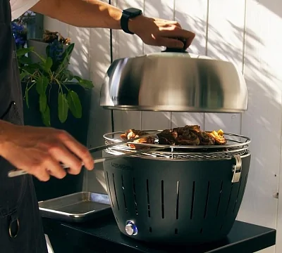 Угольный гриль LOTUS Grill Classic, 32см, серый