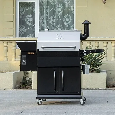 Пеллетный гриль Z GRILLS 1000 WiFi, крышка из нерж.стали