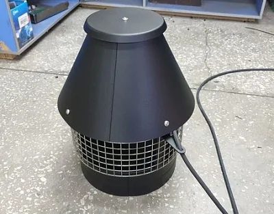 Дымосос для трубы дымохода 300мм