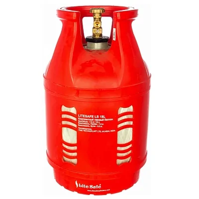 Композитный газовый баллон LiteSafe, взрывобезопасный, 18,2л.