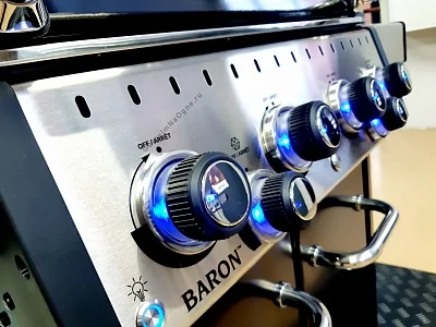 Газовый гриль BROIL KING Baron 490 NEW c вертелом и конфоркой