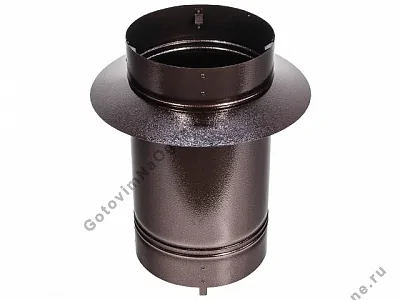 Проходной элемент оцинкованный для грилей /Suomi 90/ Fireplace/CONER/ /PREMIUM Black/, Антик медь