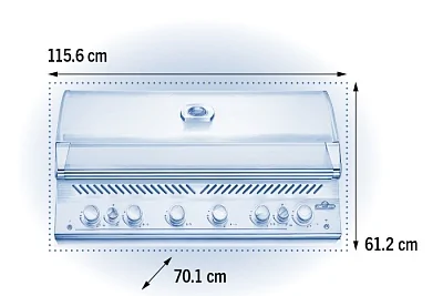 Встраиваемый газовый гриль NAPOLEON Big-44 с вертелом