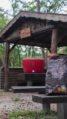 Угольный гриль LOTUS Grill Classic, 32см, красный